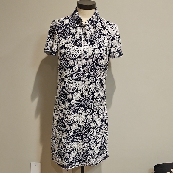 MICHAEL Michael Kors Navy and White Dress - Picture 1 of 4